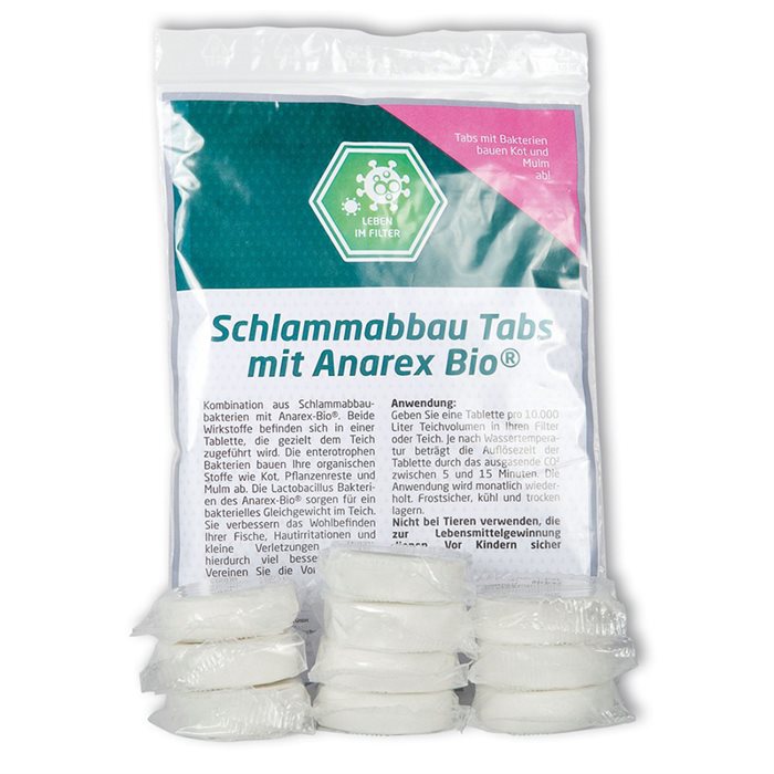 Koi Tabs med slamnedbrydningsbakterier & Anarex Bio
